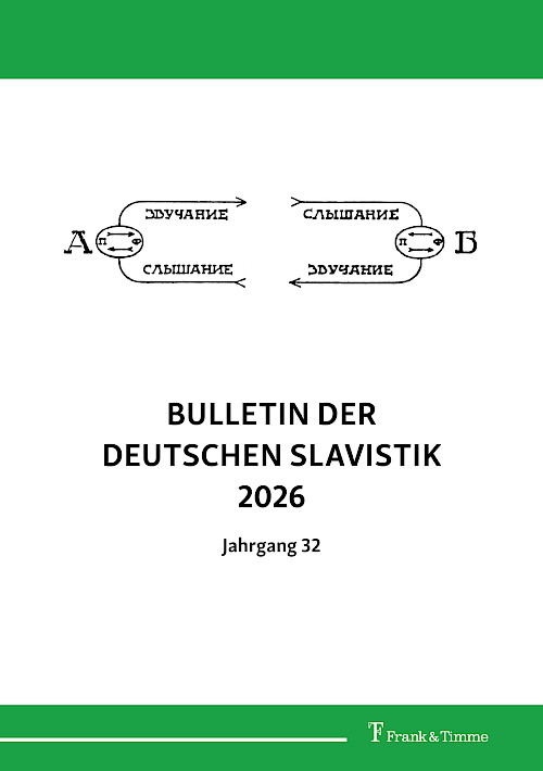 Bulletin der deutschen Slavistik 2026